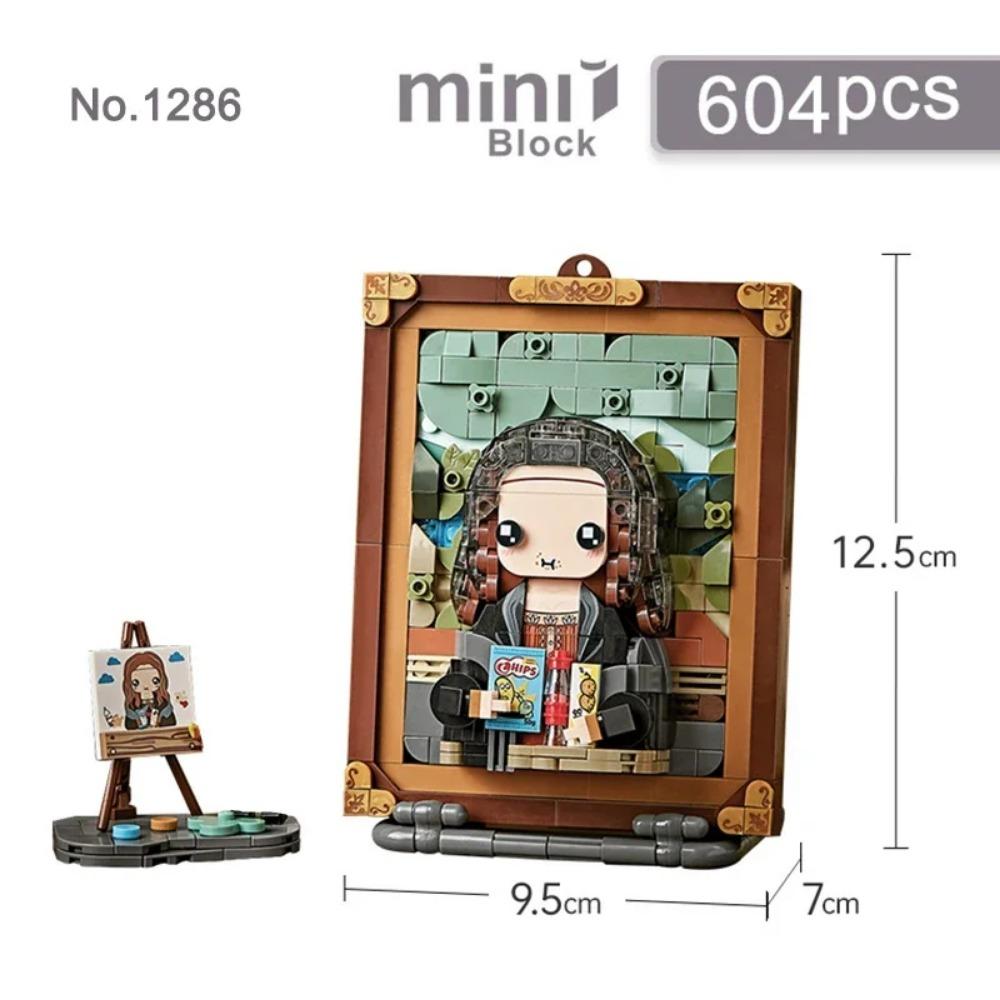 World Famous Oil Painting Building Block Set DIY Creative Assembly Hanging Painting Ornaments Toys Gifts for Adults and Children