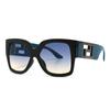 European And American Big Frame Trend Sunglasses Female Square Wide Leg Personality Sun Glasses Male Net Red Street Glasses