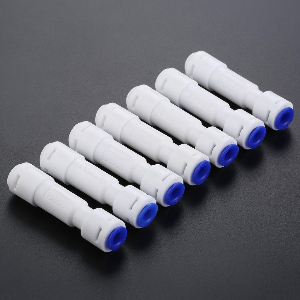 150CC to 1500CC RO Water System Waste Water Flow Regulater Restrictor 1/4" OD Hose Reverse Osmosis Quick Pipe Fittiing Plastic