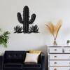 1 Stück 40 cm Schmiedeeisen Kaktus Wanddeko, Southwest Desert Art zum Aufhängen drinnen und draußen, Wohnzimmer Schlafzimmer Badezimmer Küche Terrasse Balkon Geschenk