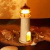 LED Night Light Lighthouse with Montion Sensor, RechargeableTabletop Lamp, Moonlight Projection Lamp for Indoor Ambient Light