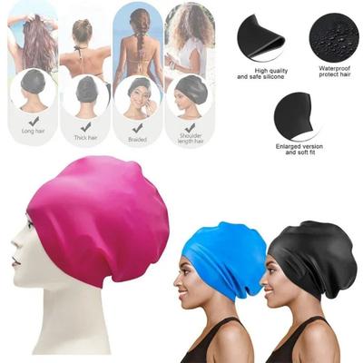 Thicken Design Silicone Swim Headgear Soft Snorkeling Cap Surfing Hat Waterproof Swim Cap  Women