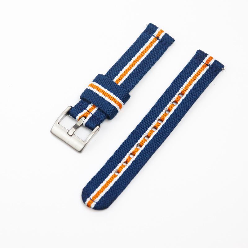 Quick Release High-Quality Nylon Canvas Watch Strap for Seiko DW - Sizes 18, 20, 22, 24mm