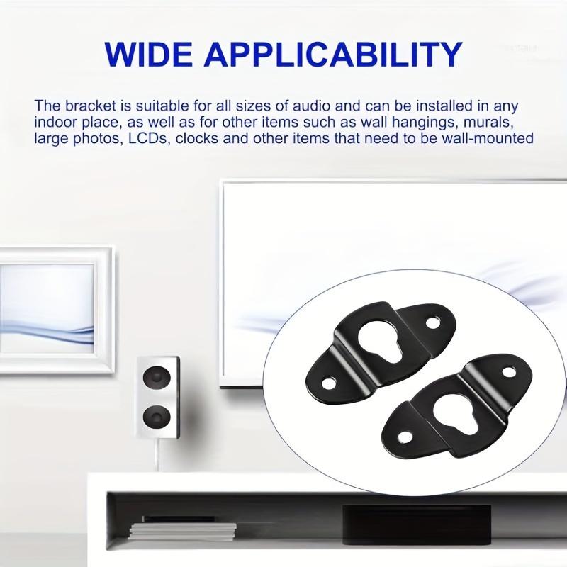 8ks Závěsné držáky reproduktorů, Háky pro instalaci reproduktorů, Závěsné háky pro reproduktory