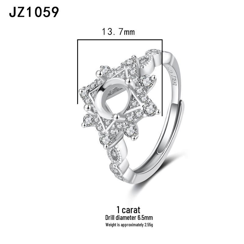Tingxiang Versatile DIY S925 Sterling Silver Openable Ring Blanks - Multiple Styles
