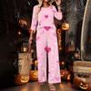 Women's Casual Two-Piece Set Round Neck 3/4 Sleeve Loose Fit Top and Pants for Everyday Wear