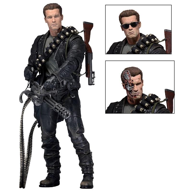 Terminator 2 Judgment Day T-800 Ultimate Arnold Model Toy 7" For Collection And Decoration