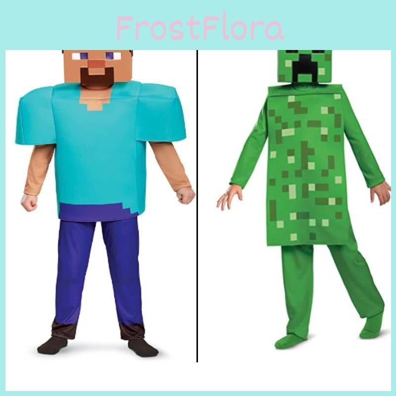 Minecraft Cos Halloween Performance Costume Childrens Costume Set Threepiece
