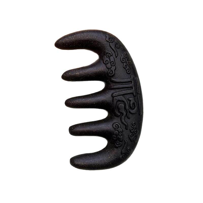 

Hair Growth and Health Maintenance Massage Comb with Rehmannia and Patchouli Comb, Chinese Herbal Medicine Black Hair Head Acupoint Comb 1pc