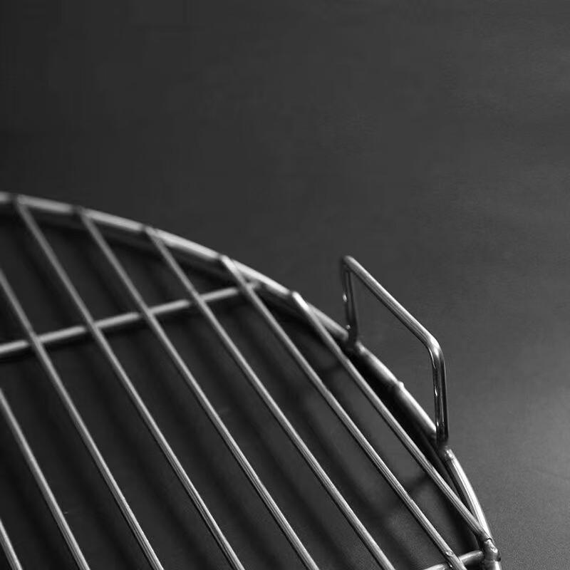 43cm Round 304 Stainless Steel BBQ Grill Grate with Handles