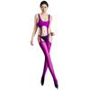 Sexy Women Stockings Ultra-Thin 5D Oil Shiny Body Jumpsuit Silky Smooth Transparent Four-Sided Hollow Crotch Stockings Pantyhose