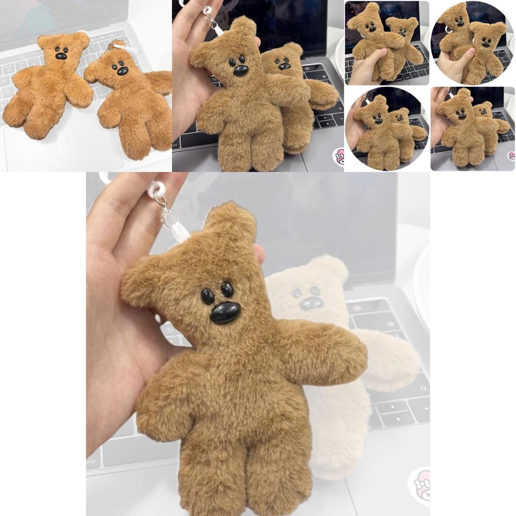Adorable Teddy Bear Hanging Pendant High-quality Plush Material 15cm Size