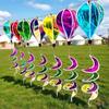 40cm Ballon Farbwechsel Folie Windräder Kunststoff Gestreift Batik Pinwheels
