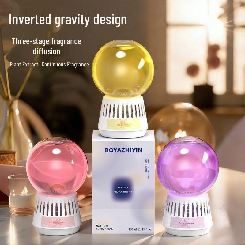 Upside-Down Aromatherapy Home Fragrance: Long-Lasting Scent for Bedroom & Bathroom Ebony Rose 1 Bottle