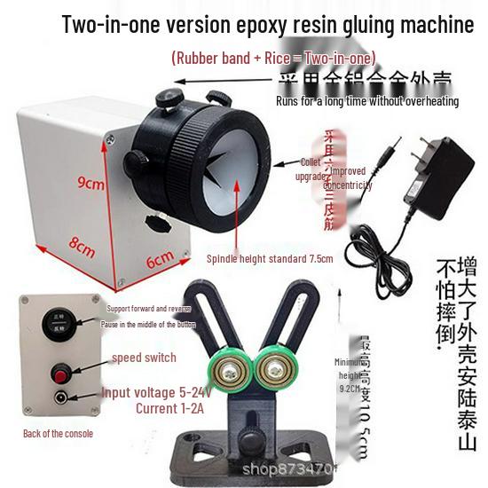 Doe-het-zelf Hengel Tip Epoxy Lijmen & Micro Wikkelmachine voor Lure Hengel Modificatie