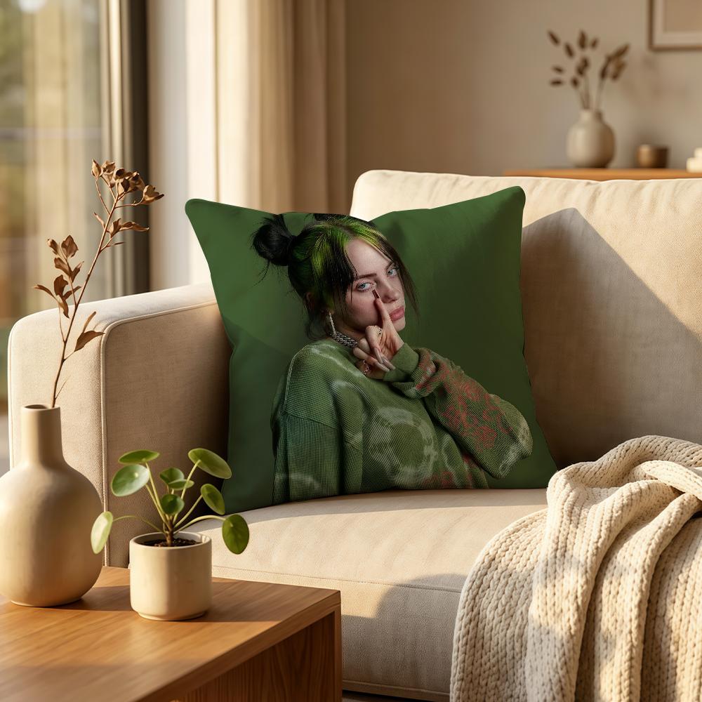American singer BBillieGirl Eeilish cushion cover Comfortable Decorative For Bedroom Living room Dormitory Picnic and Holiday
