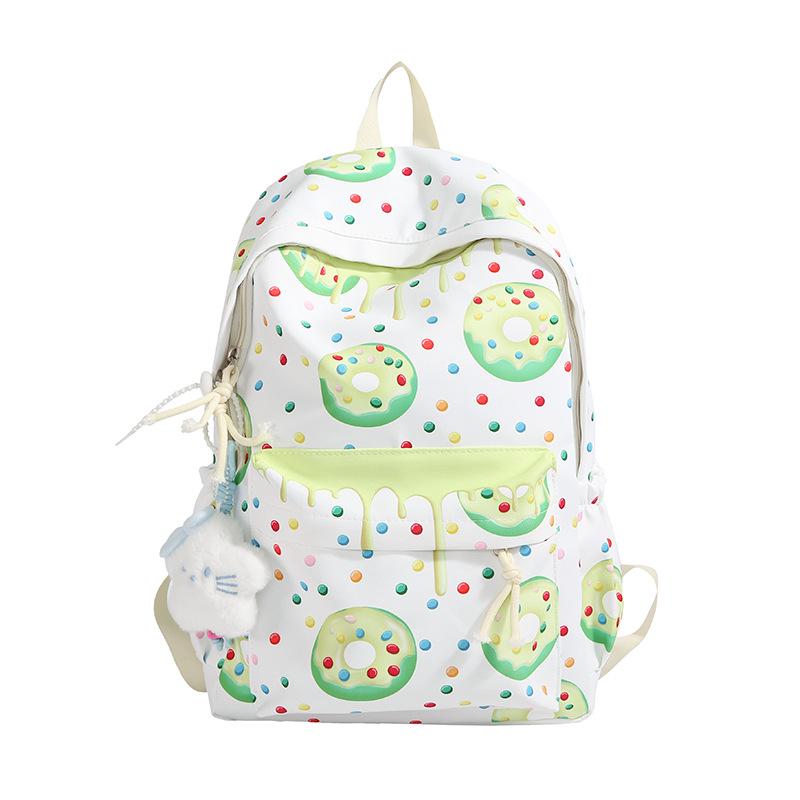 

2025 Trendy College-Style Large Capacity Backpack for Students & Travelers зелёный