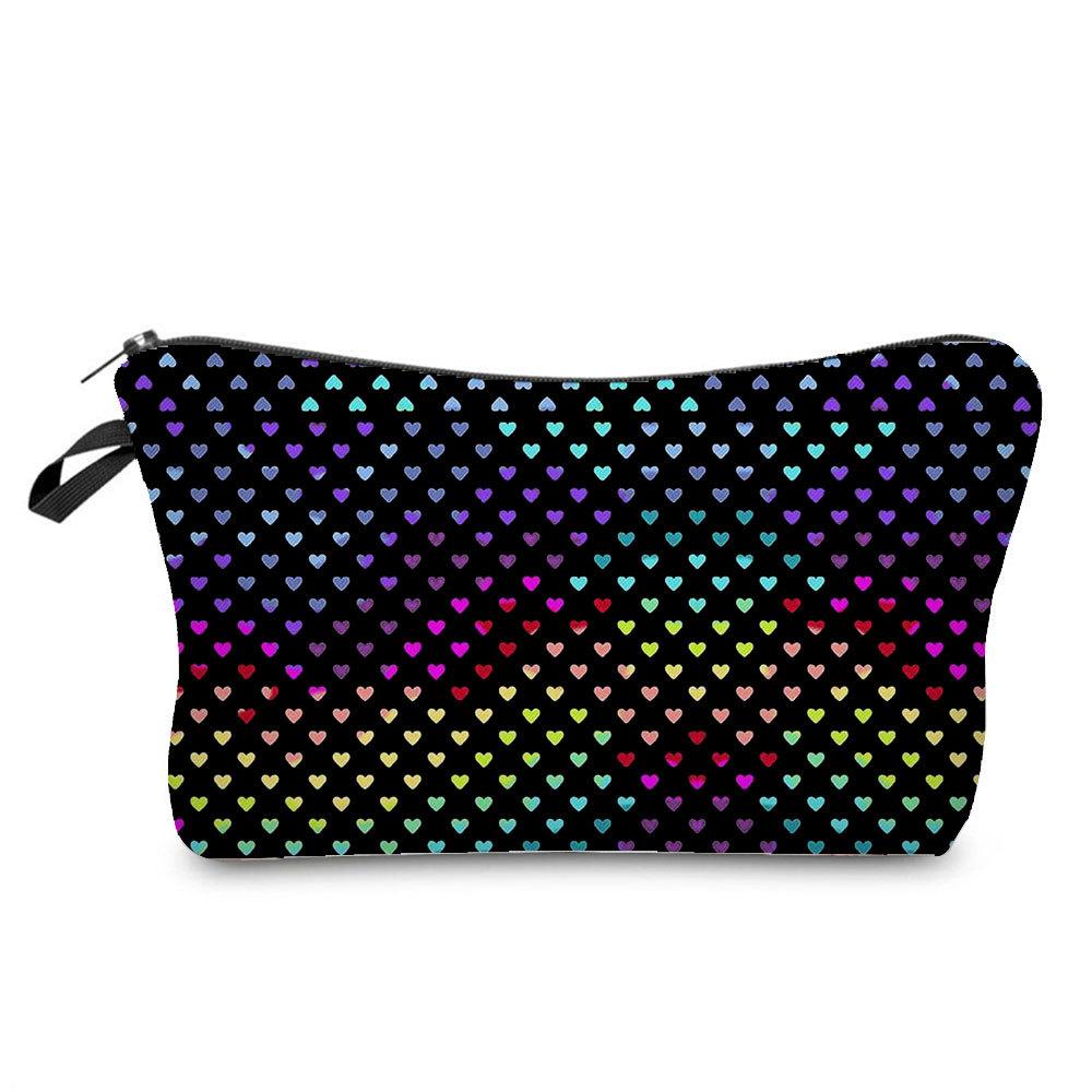 Women Leopard  Print Cosmetic Bag Toiletries Organize Travel Storage Case  6398