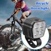 2 In 1 Bicycle Horn Light Rechargeable USB Charging LED Bicycle Light with 120dB Horn7 Modes MTB Mountain Road Bike Front Lamp Cycling Equipment