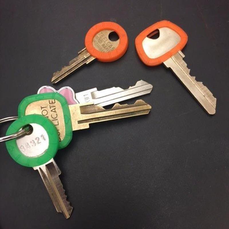 Fashion Hollow Rubber Key Cover Top Hat Multicolor Soft Silicone Key Lock Cap