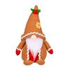 Gingerbread Man Christmas Gnome Decoration Plush Christmas Elf Decoration Farmhous Santa Tomte Swedish Face Figurines
