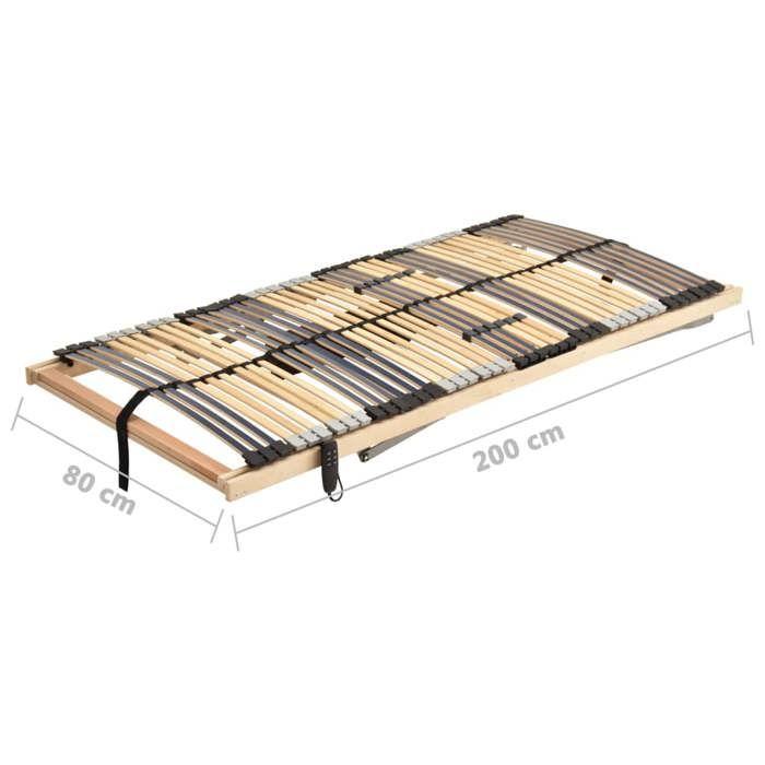 VidaXL Electric Slat Base with 42 Slats 7 Zones Bed Base Bed Frame Slat Bed Bedroom Home 321827