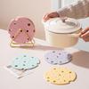 Dining Table Heat Resistant Mat Silicone Thermal Insulation Pad Heat Resistant Silicone Trivet Pot for Hot for Anti-scalding