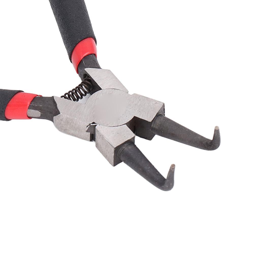 Precision Internal Bend Snap Ring Pliers Carbon Steel Black Locking Ring Pliers 5 Inch Circlip Pliers Automotive Transmission
