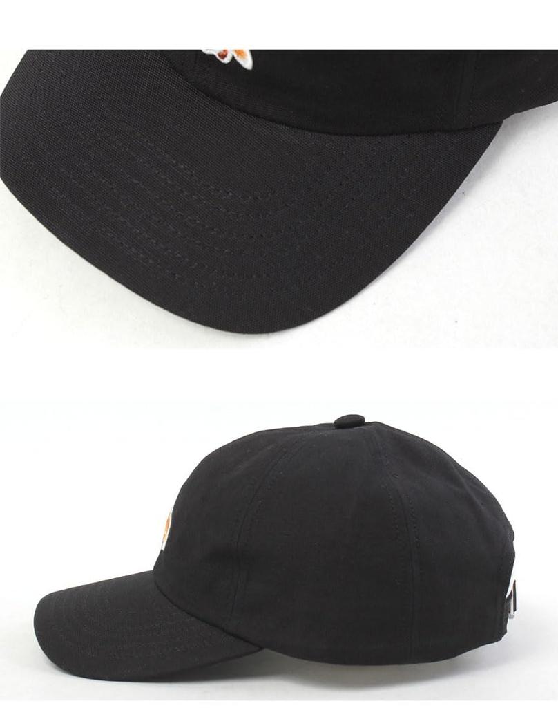 MAISON KITSUNE Baby Fox Cap Hat OW06109WB0026 [Maison Kitsuné] 6-Piece Men's & Women's (Black) [Item]