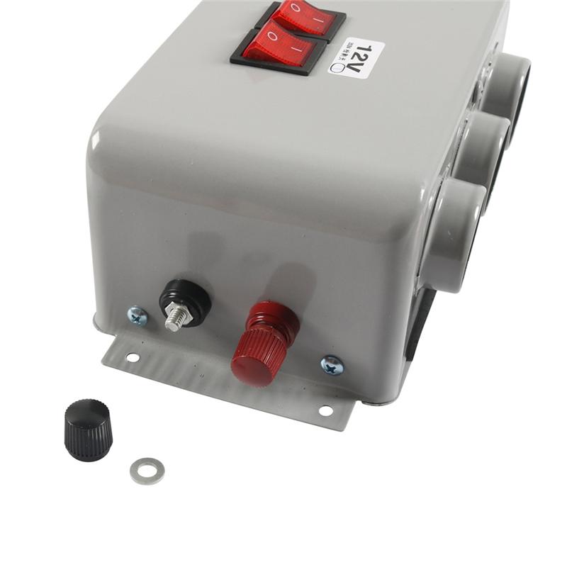 600W Car Universal Electric Heater Kits 3 Hole 12V DC Heating Fan Defogger Glass Defroster Demister