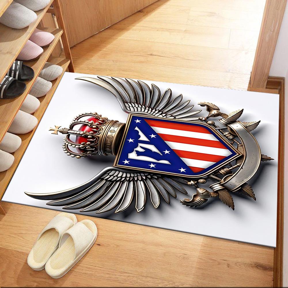 Atletico Madrid Floor Mat Perfect For Outdoor Hallway Living Rooms Kitchen Antislip Carpet Anime Office Decor Best For Christmas