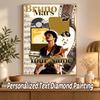 Bruno Mars Custom Name Text 5D Diamond Painting Kit DIY Full Drill Diamond Art Decoration