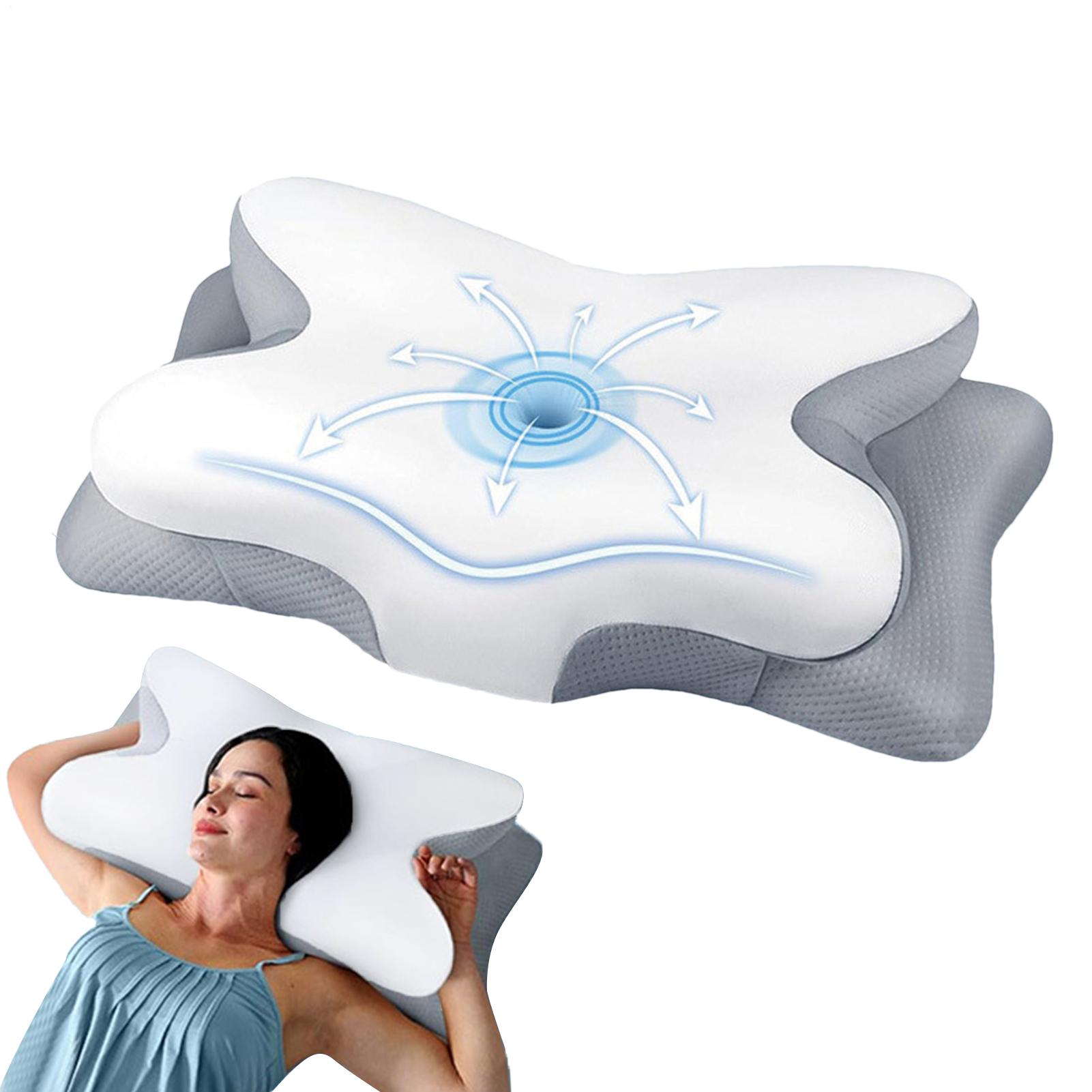 Memory Foam Cervical Pillow Neck Support Sleep Memory Foam Pillow Butterfly shaped sleep memory pillow for Travel Couch CN