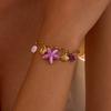 GEMCHIC Women's Ocean Resort Titanium Steel Handmade Bracelet Stainless Steel Starfish Seashell Sea Star Charm Bangle Fashion Jewelry
