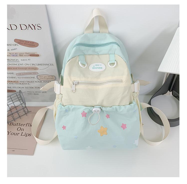 School bag new spring lazy large capacity backpack versatile sweet travel backpack cute college student high value school bag