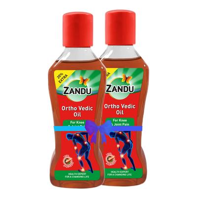 Ortho Vedic Oil 120 Ml X Pack Of 2 Ayurvedic Massage Oil For Knee Joint And Muscle Comfort Herbal Body Oil For Daily Care
