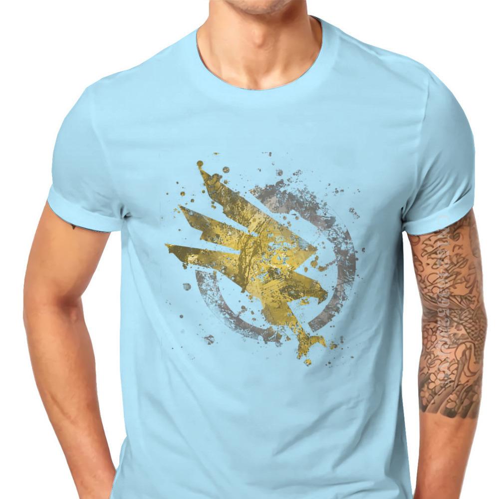 Mass Effect Game Command And Conquer GDI Splatter Tshirts Graphic Men Classic Goth Camisas Men Clothes Cotton Harajuku T Shirt