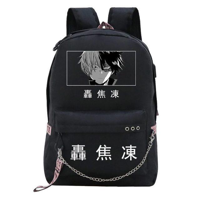 Travel Bag My Hero Academy Anime Peripheral Backpack Usb Large Capacity Student School Bag