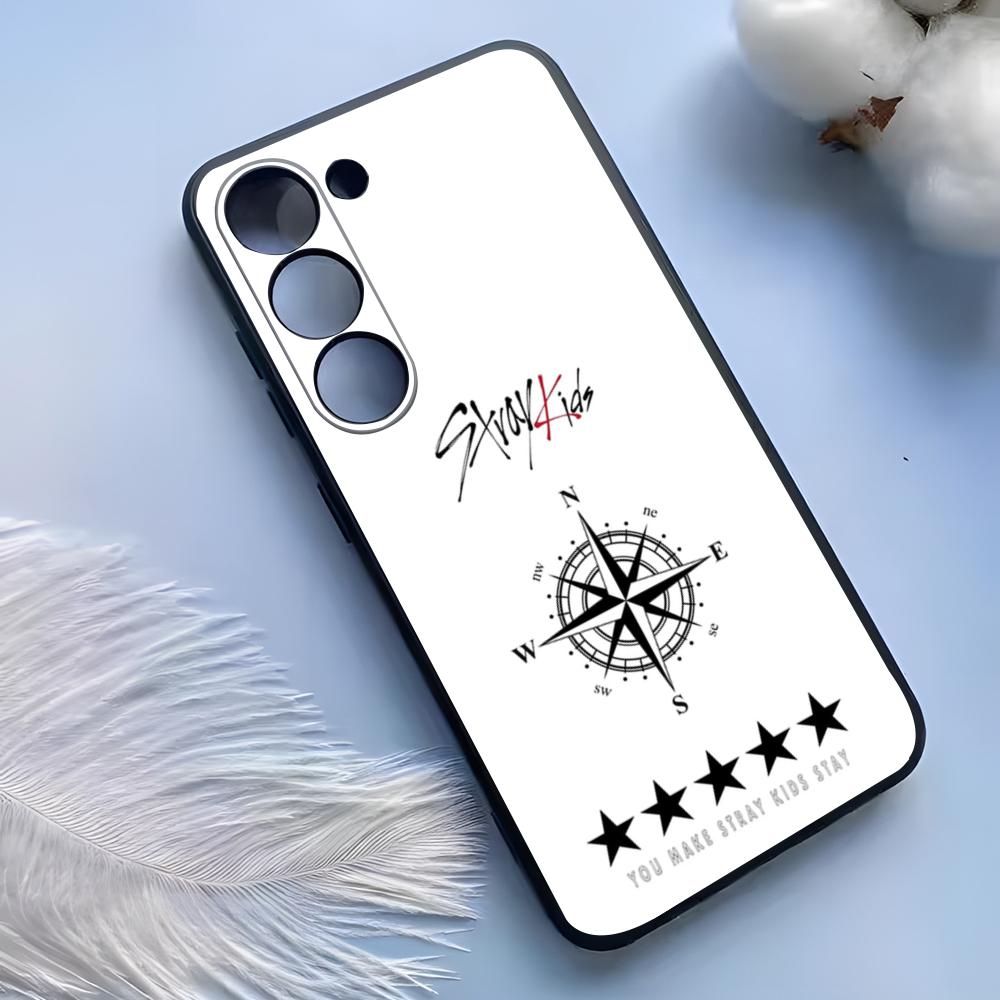 Funda de Teléfono de Moda Kpop S-Stray-Kids Para Samsung S25 Ultra S24 S23 S22 S21 S20 Plus Fe Galaxy A54 A53 A34 A25 Cubierta de Silicona