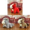 Plush Horse Pendant Keychain With Cute Embroidered Design For Bag Decoration