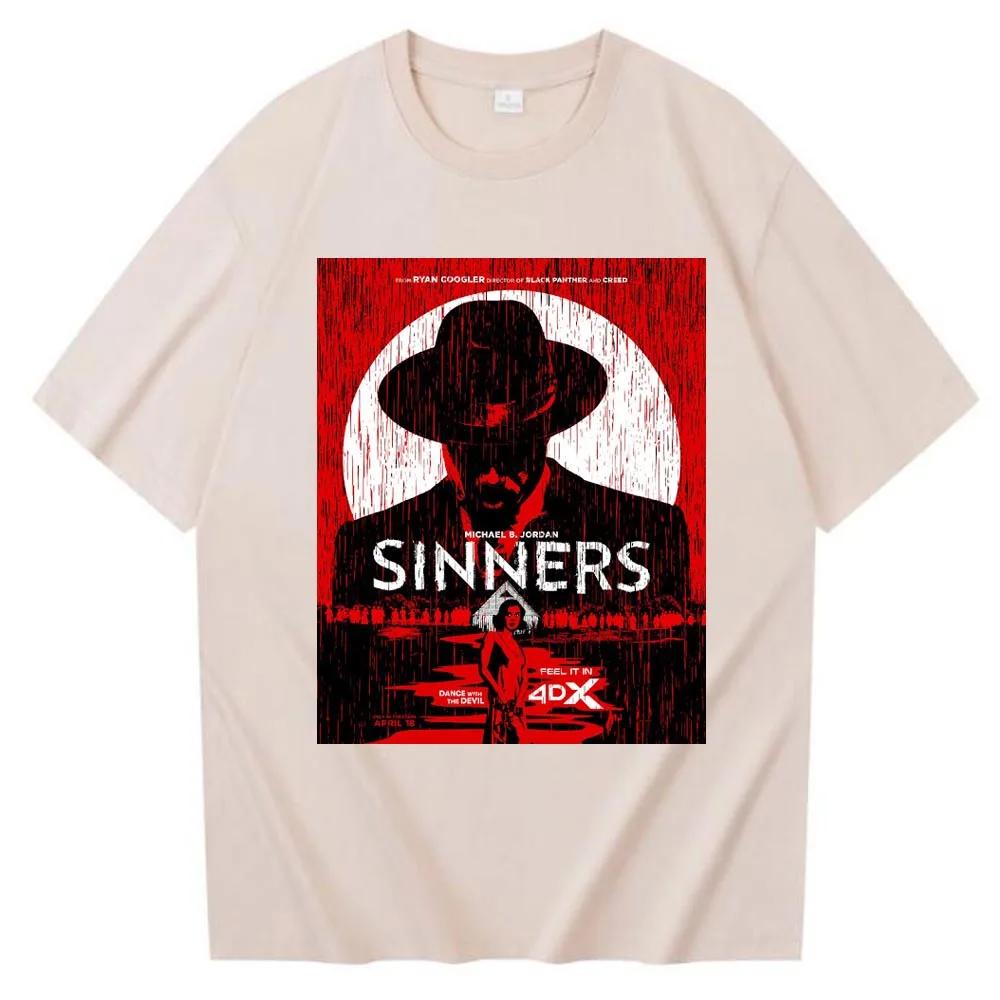 Sinners 2025 Action Movie Tshirt Harajuku Oneck Casual Shirt Gift