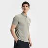 FILA Fitness Series Simple Sports Training Casual Comfortable Moisture-Wicking Quick-Dry Short Sleeve Polo Shirt Men tops Gray Brown A51M621108FGY