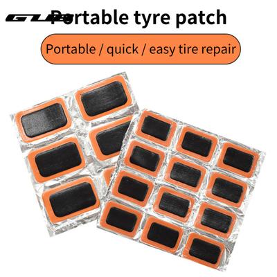 GUB 12Pcs/24Pcs Durable Bicycle Tire Repair Patch Rectangle Good Toughness Lightweight Useful Bike Tire Patch for Tire