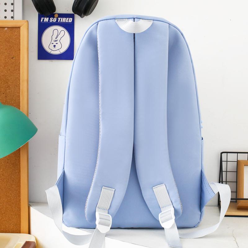 Four-Piece Backpack Set Schoolbag for Primary and Middle School Students Women's Large Capacity Backpack