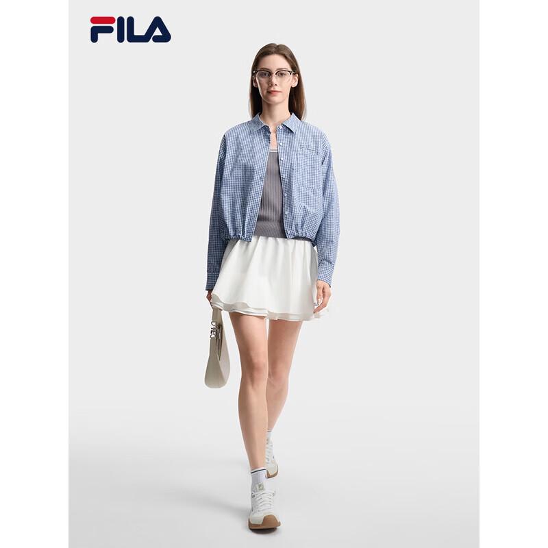 FILA Women s Plaid Long Sleeve Woven Shirt XL