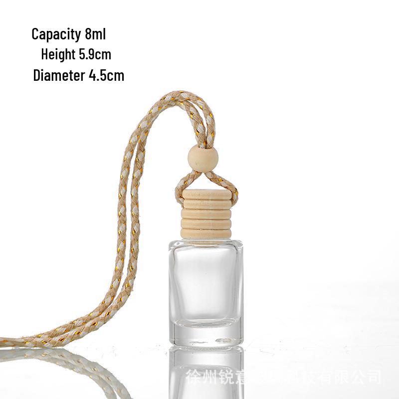 Car Aromatherapy Hanging Refillable Glass Diffuser Bottle Ornament