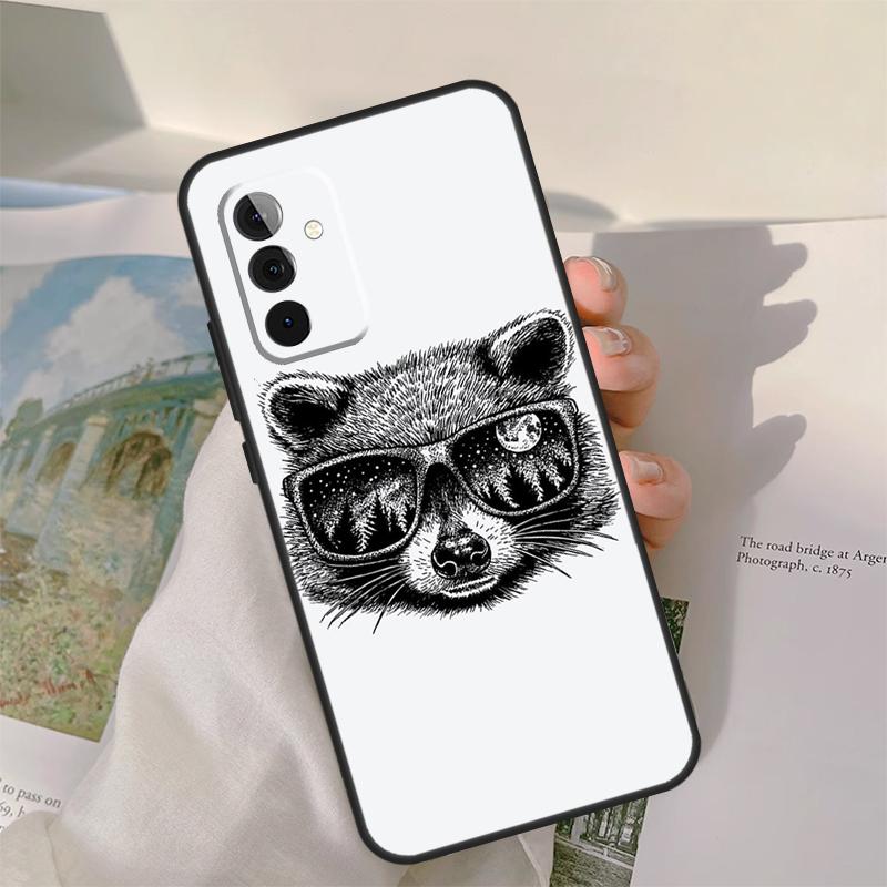 Raccoon Animal Case For Samsung Galaxy A16 A26 A56 A36 A06 A52 A53 A33 A13 A34 A54 A14 A15 A35 A55 A22 A32