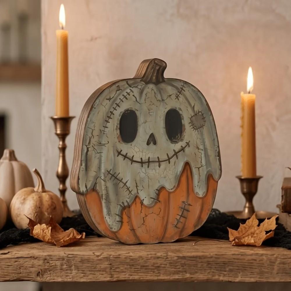Pastoral Halloween Pumpkin Figurine Cartoon Pumpkin Table Ornament  Holiday Gifts