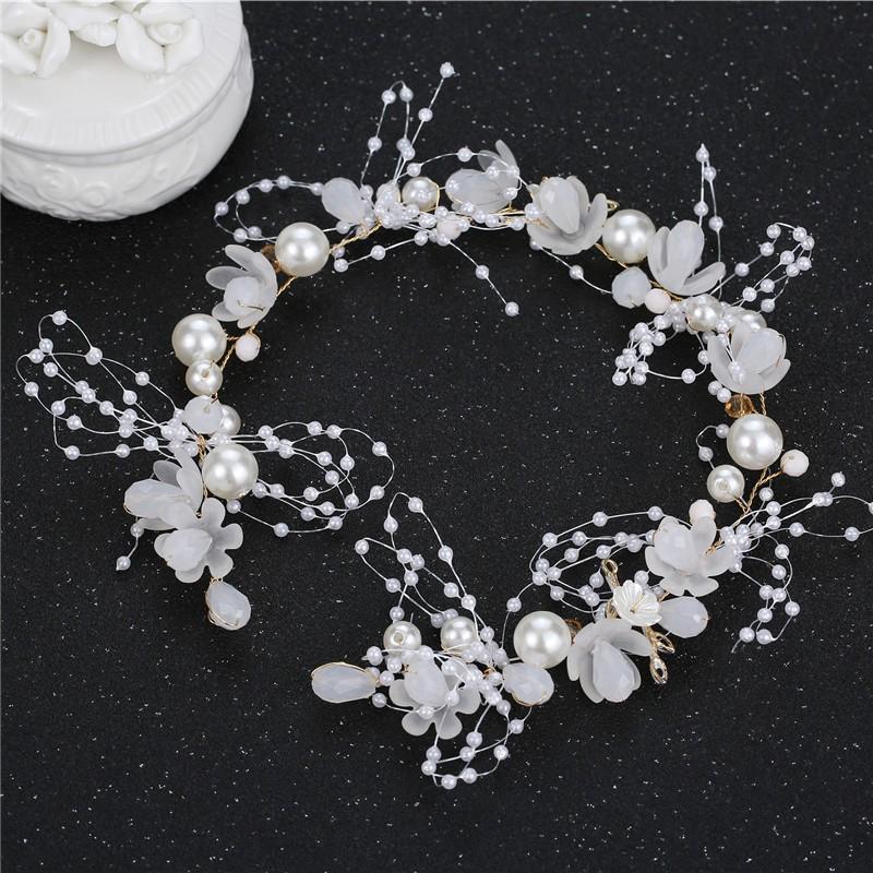 Korean Style Floral Wreath Headband for Girls - Forest Performance Crown Accessory