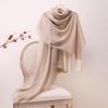 Inner Mongolia Water Soluble Cashmere Vertical Stripe Scarf - Women's Sunscreen Neck Warmer and Versatile Winter Shawl